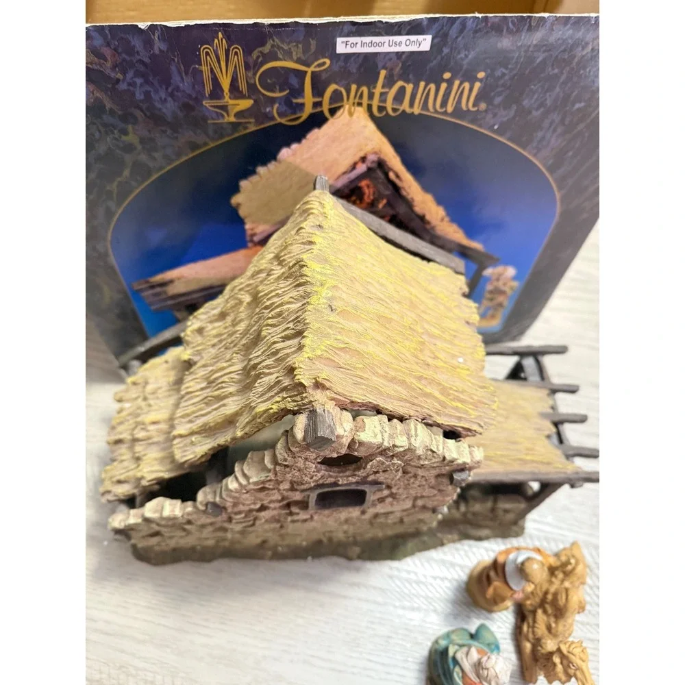 Fontanini Nativity Lighted Stable 1996 for 5